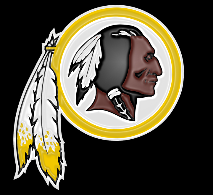 Washington Redskins Plastic Effect Logo vinyl decal